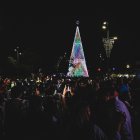 Samanes. El encendido del árbol se llevó a cabo el jueves 5 de diciembre.