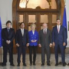 Varios presidentes posan en la sede del Mercosur