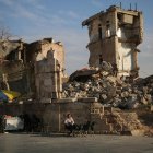 Aspecto a la ciudad de Alepo tras los combates entre insurgentes y el ejército sirio.