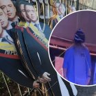 La figura de cartón de Daniel Noboa ha sido usada en manifestaciones y recientemente en un concierto del QuitoFest.