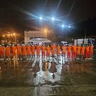 Traslado. Una parte del grupo de privados de libertdad que llegaron a la cárcel de Turi, antes estaban en el complejo de prisiones de la prvincia El Oro.