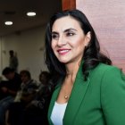 La vicepresidenta Verónica Abad en la audiencia de acción de protección por la suspensión del Ministerio de Trabajo.