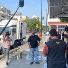 José Delgado en las grabaciones del documental que retrata su vida.