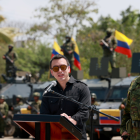 Daniel Noboa en el Fuerte Militar Chacras, ubicado en Machala, en la provincia de El Oro.