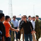 El presidente de la República, Daniel Noboa, y el ministro de Gobierno, José De La Gasca.