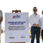 El primer mandatario estuvo acompañado del ministro de Transporte, Roberto Luque.