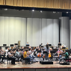 La Orquesta Sinfónica de Guayaquil durante los ensayos finales para el concierto gratuito Voces de Navidad.
