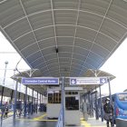 Los trabajos de repavimentación del carril exclusivo de la Ecovía llegan a la Estación Marín Central
