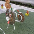 Propuesta. La comunidad combina arte, reciclaje y energía alternativa.