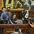 La Asamblea Nacional durante la sesión en la que se discutió el juicio político contra Andrea Arrobo.