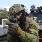 Durante el allanamiento, en el que participó la Policía Nacional, se encontraron municiones.