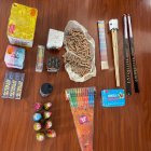 Entre la pirotecnia se encontró voladores, martillos y estrellas.