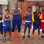 Parte del equipo masculino que asistió al concentrado en Colombia.