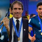 Andrés Micolta, Guillermo Almada y Ángel Mena del Pachuca FC.