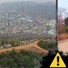 La cima de Cerro Azul, donde operan instalaciones de comunicación, en el noroeste de Guayaquil. En las últimas semanas se han visto a motorizados sospechosos.