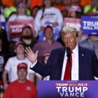 El presidente electo Donald Trump, en una de sus salidas de campaña.