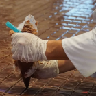 Elaboración de la tableta de chocolate más grande del mundo.