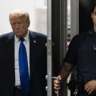 Nueva York. El presidente electo, Donald Trump, en la Corte del Estado.