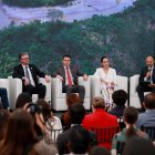 Este 17 de diciembre de 2024, el presidente Daniel Noboa, y sus ministros, presentaron el canje de deuda por la Amazonía.