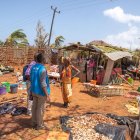 La foto recoge los destrozos en el distrito de Mecufi, en la provincia mozambiqueña de Cabo Delgado.