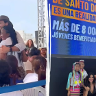 El exministro Niels Olsen y la exasesora de la Presidencia, Diana Jácome, en eventos públicos de Gobierno, pese a ser candidatos.