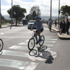 La nueva ciclovía en la av. De La Prensa tiene una inversión de 363.000 dólares y una una extensión de 4.5 kilómetros.