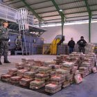 Operación. Cargamento de droga incautado por la Policía, semanas atrás.