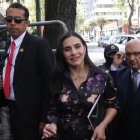 Verónica Abad durante la audiencia donde se aceptó su acción de protección.