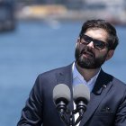 El presidente de Chile, Gabriel Boric, durante un acto oficial en Valparaíso (Chile), el pasado 21 de diciembre del 2024.
