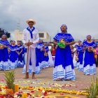 Acto. La ceremonia donde se juntaron los pueblos, deja claro ejemplos de hermandad entre ellos.