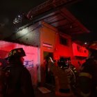 Los uniformados llegaron para apagar el fuego