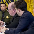 Tom Homan (centro), el "zar de la frontera" de Donald Trump.