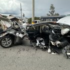 El vehículo accidentado quedó partido en dos. Tres personas murieron, el conductor fue detenido con alto grado de alcohol en su sangre.