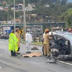 Entidades de rescate acudieron a la autopista Cuenca - Azogues para atender la emergencia.