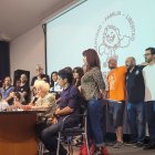 Rueda de prensa de la organización Abuelas de Plaza de Mayo en el Espacio Memoria y Derechos Humanos, en Buenos Aires, Argentina.