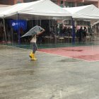 Aguacero. Una foto referencial de un día de lluvia en Babahoyo, en la provincia de Los Ríos.