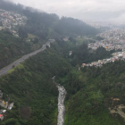 Una toma del valle de los Chillos, zona que se busca conectar con Quito, a través de una obra, impulsada por la Prefectura de Pichincha.