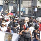 Familiares y amigos despidieron a los cuatro menores de edad.