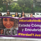 Concentración por justicia para María Belén Bernal, víctima de femicidio, en septiembre del 2022.