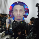 El día de la detención de los implicados en atentado contra el canal de televisión TC. En el círculo "Negro Willy".