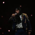 e Bad Bunny en su concierto de cierre de la gira "Most Wanted Tour", en el coliseo de Puerto Rico, en San Juan (Puerto Rico).