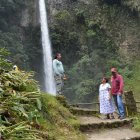 La icónica cascada de Machay.