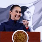 -FOTODELDÍA- MEX8884. CIUDAD DE MÉXICO (MÉXICO), 03/01/2025.- La presidenta de México, Claudia Sheinbaum, habla durante una rueda de prensa este viernes, en Ciudad de México (México). EFE/ Sáshenka Gutiérrez