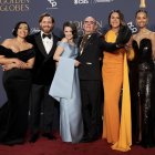 El equipo de Emilia Pérez en el fotocall de los Golden Globes 2025.