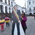 El 5 de enero en la Plaza Grande se congregaron los seguidores de Noboa.