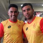 Juan José Vásquez (i) y Fernando Illescas (d) son los refuerzos mexicanos de Aucas.