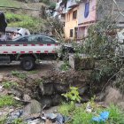Vartias viviendas quedaron afectadas por las fuertes lluvias.