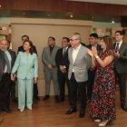 Durante el tradicional toque de campana, Carlos Cueva González y su esposa, Galicia Mejía de Cueva.