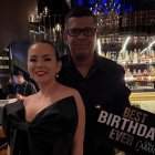 Silvana con su esposo.