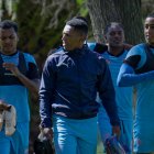 Los jugadores de Liga de Quito realizan la pretemporada en su complejo.